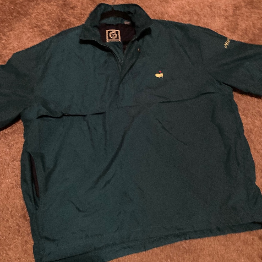 Sunderland Of Scotland Lrg Pullover Windbreaker Short Sleeve Masters Golf Jacket